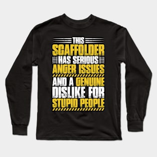 Scaffolder Scaffolding Scaffold Builder Staging Long Sleeve T-Shirt